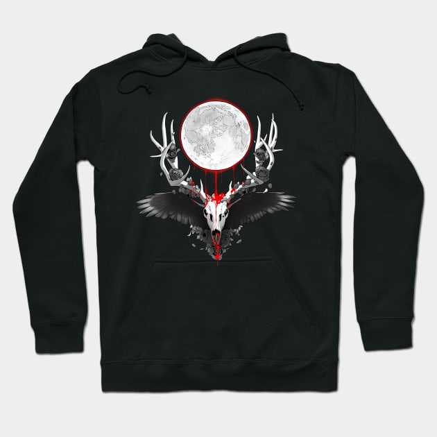 The Bloody Moon Hoodie by Gatobob